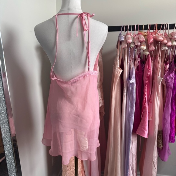 Elegant coquette la Senza Pink Lace Chemise M - Picture 4 of 5